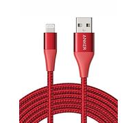 Anker 551 Câble de charge USB A vers Lightning (3 m), câble iPhone certifié MFi, adapté pour iPhone iPhone 13 13 Pro 12 Pro Max 12 11 X XS XR 8 Plus et plus (Rouge)