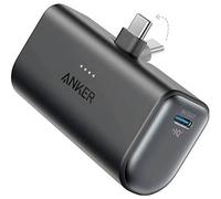 Anker Nano Power Bank, Mini Chargeur Portable avec connecteur USB-C Pliable intégré, Batterie 5 000 mAh 22,5 W, pour Samsung série S22/23, série Note20, LG, Huawei, iPad Pro/Air, AirPods, etc.(Bleu)