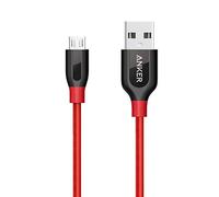 Anker A8142G91 câble USB 0,9 m USB 2.0 Micro-USB A USB A Noir, Rouge