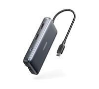 HUB USB-C 8 EN 1, HDMIx2, PD 85W, USB 3.0x2, RJ45, SD, MICRO SD