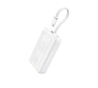 Anker Zolo Batterie Externe, Power Bank Haute Vitesse 10000mAh 30W, Câble USB-C Intégré, 1 Port USB-C, 1 Port USB-A, pour iPhone 16/16 Pro/16 Pro Max/16 Plus, MacBook, Galaxy, et Autres