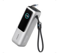 Anker Batterie Externe 25000mAh 165w pour Ordinateurs Portables 3 Ports USB C pour Plusieurs Appareils, Câble Intégré+Câble Rétractable, pour iPhone17 Pro Max/16 15, MacBook, Samsung
