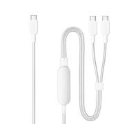 Anker Cable, 2-in-1 USB C to USB C Braide Cable 140W Max,Fast Charging for iPhone 16/16 Pro Max/15 Series,MacBook Air/Pro,and More(1,8m, Blanc)