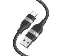 Anker Câble de Charge USB C, USB A vers C, Câble de Charge Rapide pour iPhone 16/16 Plus/16 Pro/16 Pro Max Samsung Galaxy S10 S10+, LG V30 (0,9m, Noir)