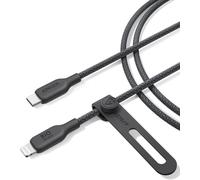Anker Câble de charge USB-C vers Lightning 541 en nylon bio, certifié MFi, câble de charge rapide pour iPhone 14/Plus/Pro Max 13/Pro 12 11 x XS XR (Noir,1,8m)
