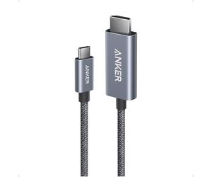 Anker Câble HDMI vers USB C (0,9 m) | Nylon Tressé Résistant, Thunderbolt 5/4/3, For MacBook, iPad, iPhone 16/15, Hd Tv et plus