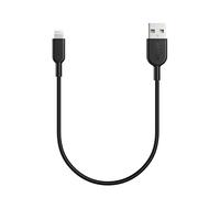 Anker cable iPhone, PowerLine II Câble Lightning vers USB résistant certifié MFi pour iPhone XS/XS Max/XR/X/8/8 Plus/SE/7/7 Plus/6s/6/6 Plus/5S/5/iPad Pro(Noir, 0,3m)