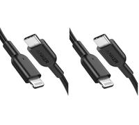 Anker Cable iPhone USB C, Câble USB-C vers Lightning 180 cm avec certification MFi - Câble PowerLine II compatible Power Delivery pour iPhone X/XS/XR/XS Max/8/8 Plus (Lot de 2)