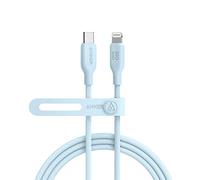 Anker Câble iPhone USB C vers Lightning, 541 Câble Certifié MFi 1.8 m, Câble de Charge Rapide Biosourcé pour iPhone 13 13 Pro 12 11 X XS XR 8 Plus (chargeur non inclus), Bleu Brumeux