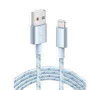 Anker Câble USB A vers Lightning, certifié MFi (1 pièce, 1,8 m, bleu)