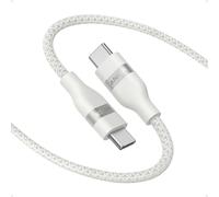 Câble Anker USB-C vers USB-C (240 W, upcyclé et tressé) 180 cm / Blanc