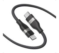 Anker Câble USB-C, 240W Tressé Upcyclé usb-c vers usb-c, Chargeur Type C Rapide, Câble pour iPhone 16/16 Pro / 16 Plus / 16 ProMax, MacBook Pro, iPad Pro/Air 4, Galaxy S23 et autres(1,8m, Noir)