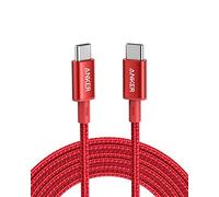 Anker Câble USB C vers USB C, 100W Câble usb c Charge Rapide, pour iPhone 16/16 Pro Max/16 Plus/15/16 Pro Max MacBook Pro 2024, iPad Pro 2024, iPad Air 4, Samsung Galaxy S23+/S23 et autres (3m, Rouge)