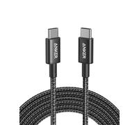 Anker Câble USB C vers USB C 100W, Charge Rapide (3 m, Noir) | iPhone 16/16 Pro Max/16 Plus/15/16 Pro Max MacBook Pro 2024, iPad Pro 2024, iPad Air 4, Samsung Galaxy S23+/S23 et Autres