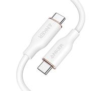 Anker Câble USB C vers USB C, 643 Câble 100 W 1.8m, Câble de Charge Rapide USB 2.0 Type C pour MacBook Pro 2020, iPad Pro 2020, iPad Air 4, iPad Mini 6, Galaxy S21, Pixel, Switch (Blanc Nuage)