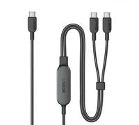 Anker Câble USB C vers USB C Tressé 2-en-1140W Max (1,2 m, Noir)