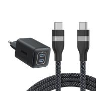 Anker Chargeur 523 (Nano 3) + Câble USB-C vers USB-C (240 W, 180 CM)