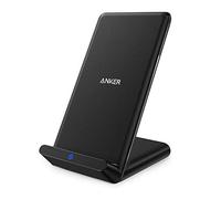 Anker Chargeur à induction PowerPort Wireless 5 Stand - Chargeur sans fil pour iPhone Xs Max/XR/XS/X/8/Plus, Galaxy Note 5, S9/8/7/6/Edge, Nexus 4/5/6/7, LG G3 et autres appareils compatibles QI