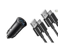 Anker Chargeur Allume Cigare USB C 30W et Anker Câble USB C