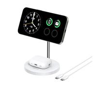 Chargeur sans fil Anker MagGo (2-en-1, socle) Blanc
