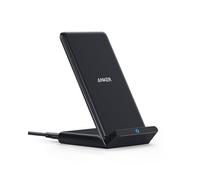 Anker Chargeur Induction iPhone PowerWave Stand, 10W Chargeur sans Fil Rapide pour Samsung Galaxy S9, Compatible Standard 5W iPhone 17/16 Pro Plus, Mate 20 (Chargeur Mural Non Inclus)
