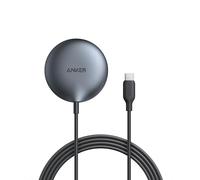 Anker Chargeur Induction iPhone Ultra Rapide 15W MagGo (Pad), Compatible MagSafe, certifié Qi2, pour iPhone 15/15 Plus/Pro/Pro Max/Séries 14 (Alimentation Secteur Non Incluse)