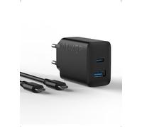 Anker Chargeur Rapide USB-C 20 W | Compatible avec iPhone 17/16/15, iPad et autres (câble USB-C de 150 cm inclus)