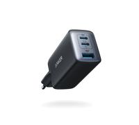 Anker Chargeur Secteur 65W GaN Noir - 2x USB-C, 1x USB-A 3.2 Gen 1 - Charge Rapide Universelle 100-240V