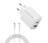 Anker Chargeur iPhone USB C 20 W, Chargeur iPad, Recharge Rapide, Compatible avec iPhone 17/16/15 iPad et Autres (câble USB C 150 cm Inclus)