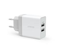 Anker Chargeur USB 24 W, 2 Ports | Chargeur secteur mural universel PowerIQ pour iPhone X/8/8 Plus/7/7 Plus/6/6s/5/5s/5c, iPad, Samsung Galaxy/Note, LG, Nexus