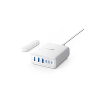 Anker Chargeur USB C 112W, Station de Recharge 6 Ports Sortie, pour iPhone 16/16 Plus / 16 Pro / 16 Pro Max/séries 15/14/ 13, MacBook Air, Pixel, Galaxy, iPad, et Autres (câble Non Inclus)