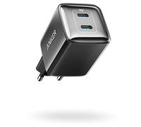 Anker Chargeur 521, Anker Nano Pro, Bloc d'alimentation Compact 40 W PIQ 3.0 à Double Port USB-C, Compatible avec iPhone 15/14/13/12, iPad Mini, MacBook Air, et Plus Encore - Noir glacé