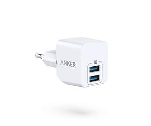 Anker Chargeur USB PowerPort Mini Chargeur Mural Ultra Compact USB 2,5 A pour iPhone XS/XS Max/XR/X/8/7/6/Plus, iPad Pro/Air 2/Mini 4, Samsung, et Bien Plus Encore