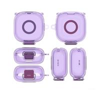 Anker Coque anti-rayures pour Soundcore P31i - Coque de protection durable en silicone résistant aux chocs pour écouteurs - Étui de chargement pour un usage quotidien - Blanc, violet, rose, 10 x 10 x