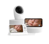 Eufy Babyphone vidéo E21 – Caméra 4K, Écran 5" , Wi‑Fi hybride, panoramique/inclinable, Zoom 8x