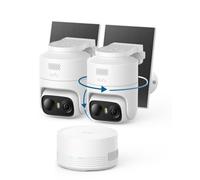 Anker eufy C37 2K Caméra Surveillance WiFi extérieur sans Fil | Caméra extérieure, suivi IA à 360° PTZ, énergie solaire, détection IA, sans frais, stockage local, lot de 2 + HomeBase mini