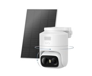 Anker eufy C37 2K Caméra Surveillance WiFi extérieur sans Fil | Caméra extérieure, suivi IA à 360° PTZ, énergie solaire, détection IA, sans frais, stockage local