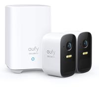 Anker eufy Security eufyCam 2C système de sécurité sans fil, kit double caméra, 1080p, vision nocturne, blanc