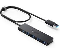 Anker Data Hub 4 Ports USB 3.0 Ultra Fin avec câble étendu de 60 cm - Hub USB 3.0 pour Macbook, Mac Pro / mini, iMac, Surface Pro
