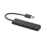 Anker Hub USB 3.0, Concentrateur 4 Ports | Ultra-Fin, pour MacBook, Mac Pro/Mini, Imac, Surface Pro, XPS, Ordinateur Portable, Clés USB, Disques Durs Portables et plus