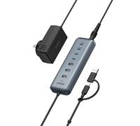 Anker Hub USB, 8 en 1 Hub USB C, 100 W USB-C PD-in avec 4 Ports USB-C et 3 Ports USB-A, connecteur USB 2 en 1, pour MacBook, iPad, Appareil Photo, et Plus Encore (avec Alimentation 45 W)