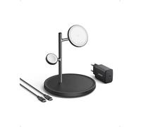 Anker Innovations MagGo Magnetic Wireless Charger 15W 3-in-1 Stand Black EU Plug (B25M3311)