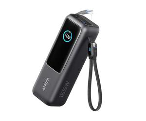 Anker Innovations Power Bank 25k 165w BuilT-In UsB-C And Retractable Cable (a1695h11)