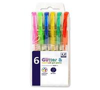 Anker International Stationary – Stylos gel « Stat » paillettes parfumés – Lot de 8