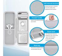 Anker Maggo 3 In 1 Charging Station Replacement Hard Travel Case,Carrying Case For Anker Qi2 Magsafe 15w Ultra Fast Charger,Case Only (White)