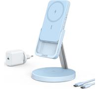 Anker MagGo 633 Chargeur sans fil et banque de puissance avec... Bleu 5000 mAh 2 en 1