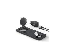 Anker MagGo B25M1311 - Chargeur Intérieur Universel USB 25W, Recharge Sans Fil 15W, Compatible MagSafe - Noir, iPhone/AirPods/Apple Watch