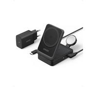 Anker MagGo Chargeur sans fil 3-en-1 pliable 15W Qi2 MagSafe - noir