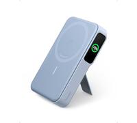 Anker MagGo Power Bank, Chargeur Mobile Rapide Compatible MagSafe 15 W certifié Qi2, Batterie 10 000 mAh, écran Intelligent et Support Pliable, pour iPhone 15/14/13/12, avec câble USB-C
