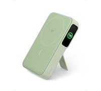 Anker MagGo Power Bank, Chargeur Mobile Rapide Compatible MagSafe 15 W certifié Qi2, Batterie 10 000 mAh, écran Intelligent et Support Pliable, pour iPhone 15/14/13/12, avec câble USB-C